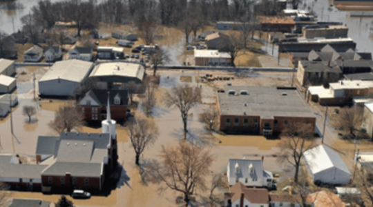 Spring-flooding